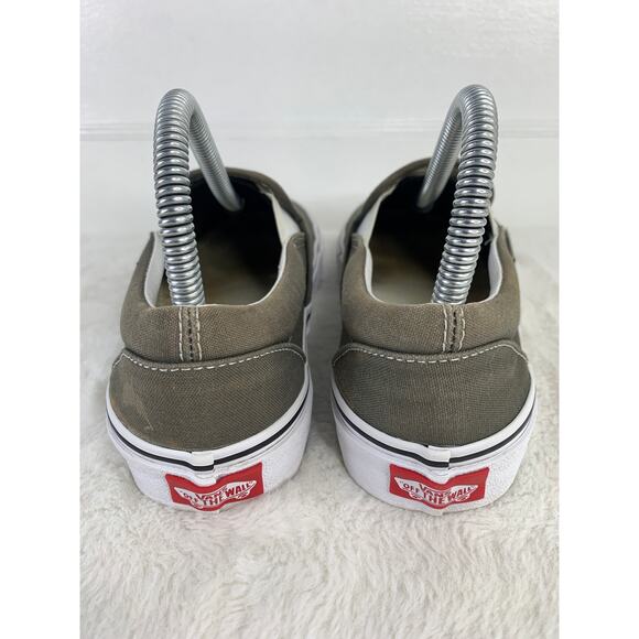 Vans Slip-On Gray Canvas Shoes Men’s Size 5.5 / Women’s Size 7 - Picture 3 of 8